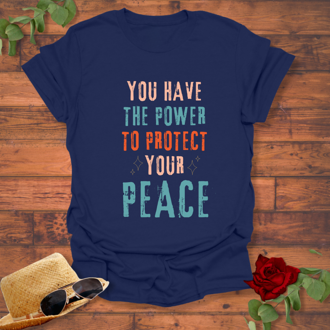 Protect Your Peace  T-shirt | Peachy Mind Unisex 100% Cotton T-Shirt