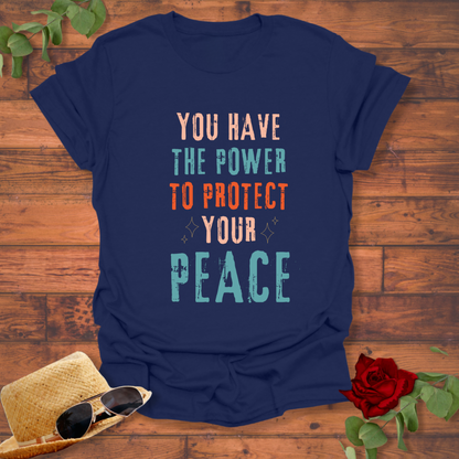 Protect Your Peace  T-shirt | Peachy Mind Unisex 100% Cotton T-Shirt