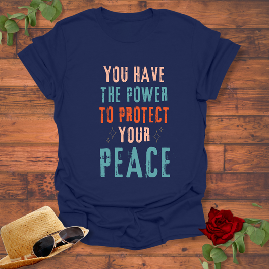 Protect Your Peace  T-shirt | Peachy Mind Unisex 100% Cotton T-Shirt