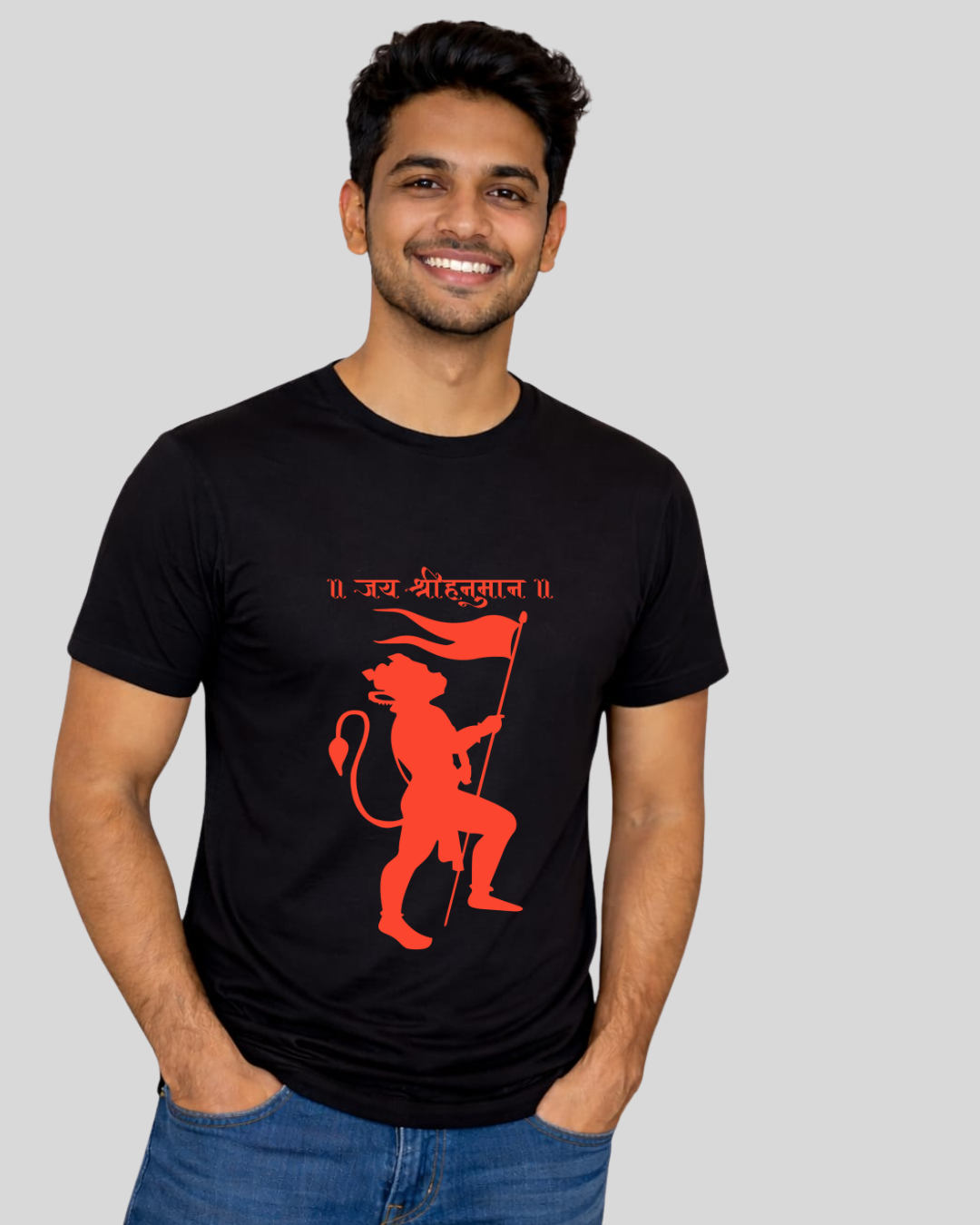 Jai Shri Hanuman Unisex T-Shirt | Premium Cotton Hanuman T-Shirt