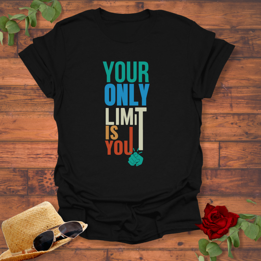 Your Only Limit Is You T-shirt | Peachy Mind Unisex 100% Cotton T-Shirt
