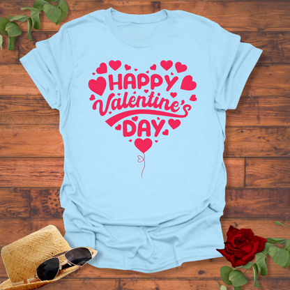 Happy Valentine's Day  T-shirt | Peachy Mind Unisex 100% Cotton T-Shirt