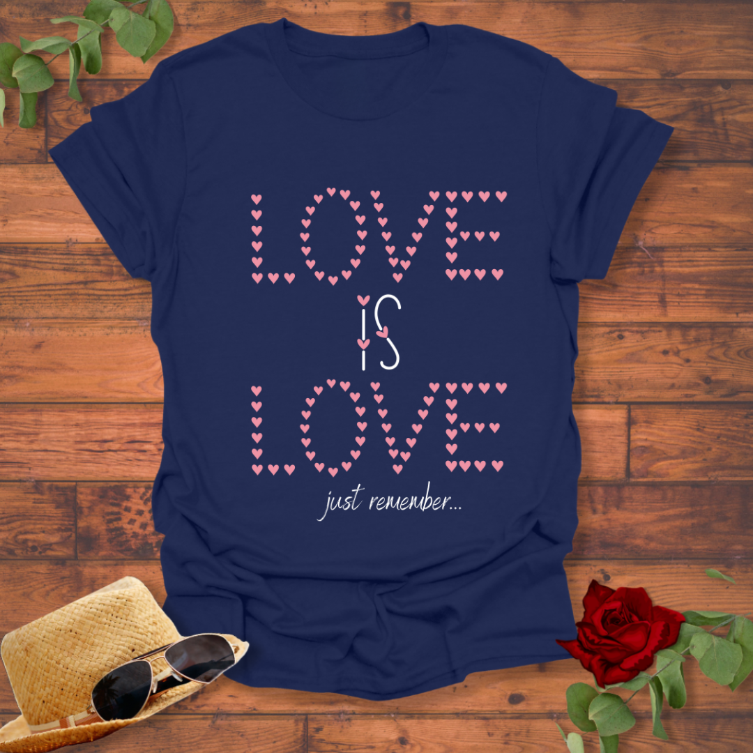 Love Is Love T-shirt | Peachy Mind Unisex 100% Cotton T-Shirt