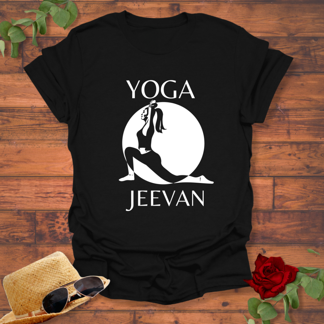 Yoga Jeevan  T-shirt | Peachy Mind Unisex 100% Cotton T-Shirt