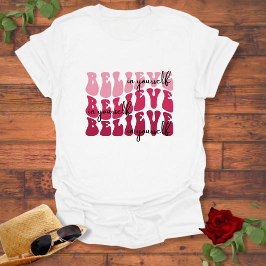 Believe in Yourself T-shirt | Peachy Mind Unisex 100% Cotton T-Shirt