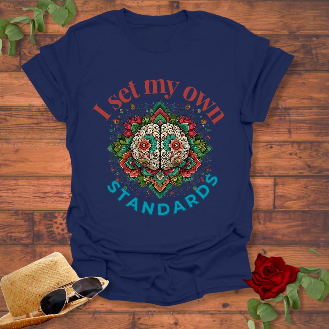 I Set My Own Standards T-shirt | Peachy Mind Unisex 100% Cotton T-Shirt