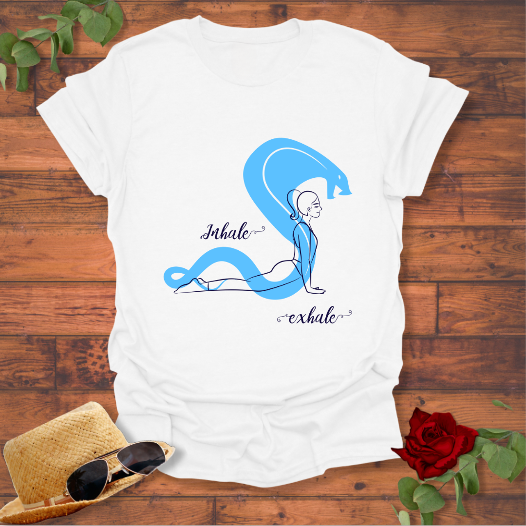 Inhale Exhale T-shirt | Peachy Mind Unisex 100% Cotton T-Shirt