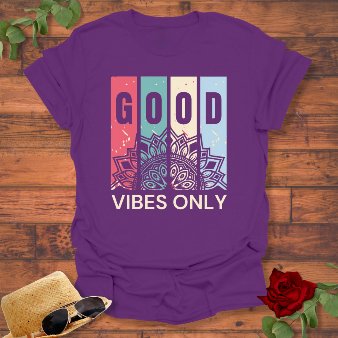Good Vibes Only T-shirt | Peachy Mind Unisex 100% Cotton T-Shirt