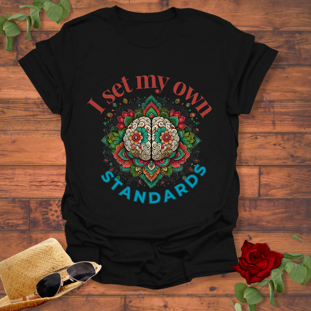 I Set My Own Standards T-shirt | Peachy Mind Unisex 100% Cotton T-Shirt