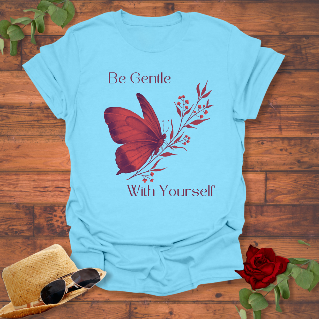 Be Gentle With Yourself T-shirt | Peachy Mind Unisex 100% Cotton T-Shirt