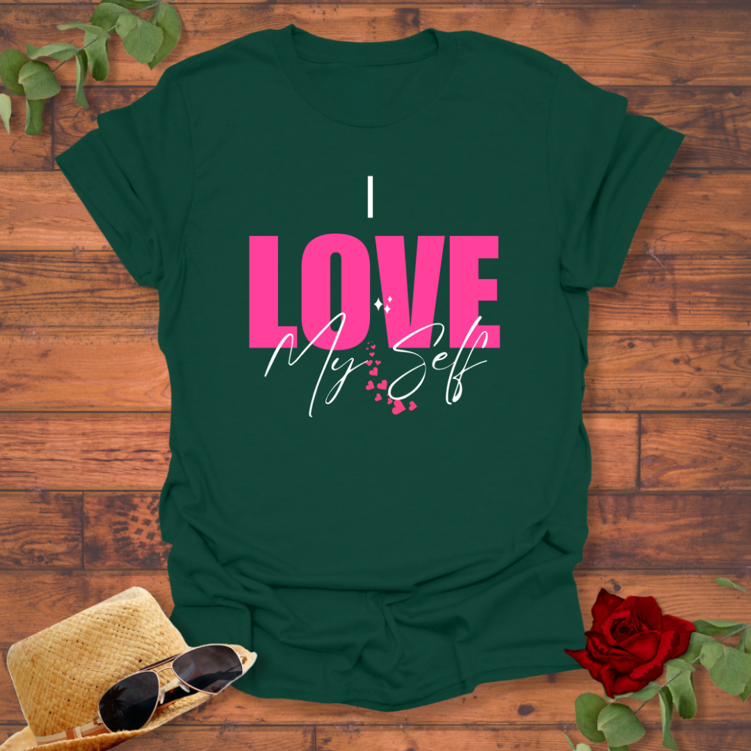 I Love My Self T-shirt | Peachy Mind Unisex 100% Cotton T-Shirt