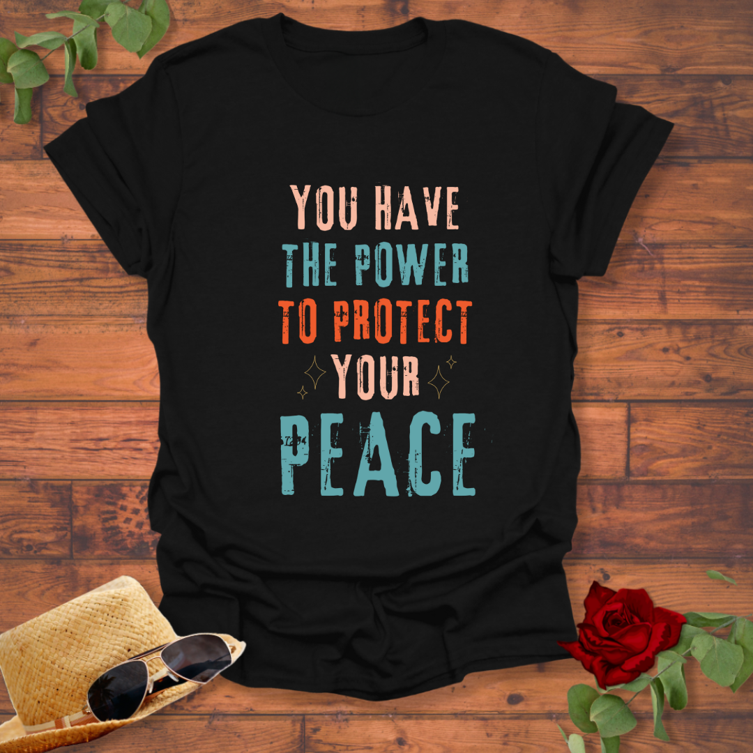 Protect Your Peace  T-shirt | Peachy Mind Unisex 100% Cotton T-Shirt