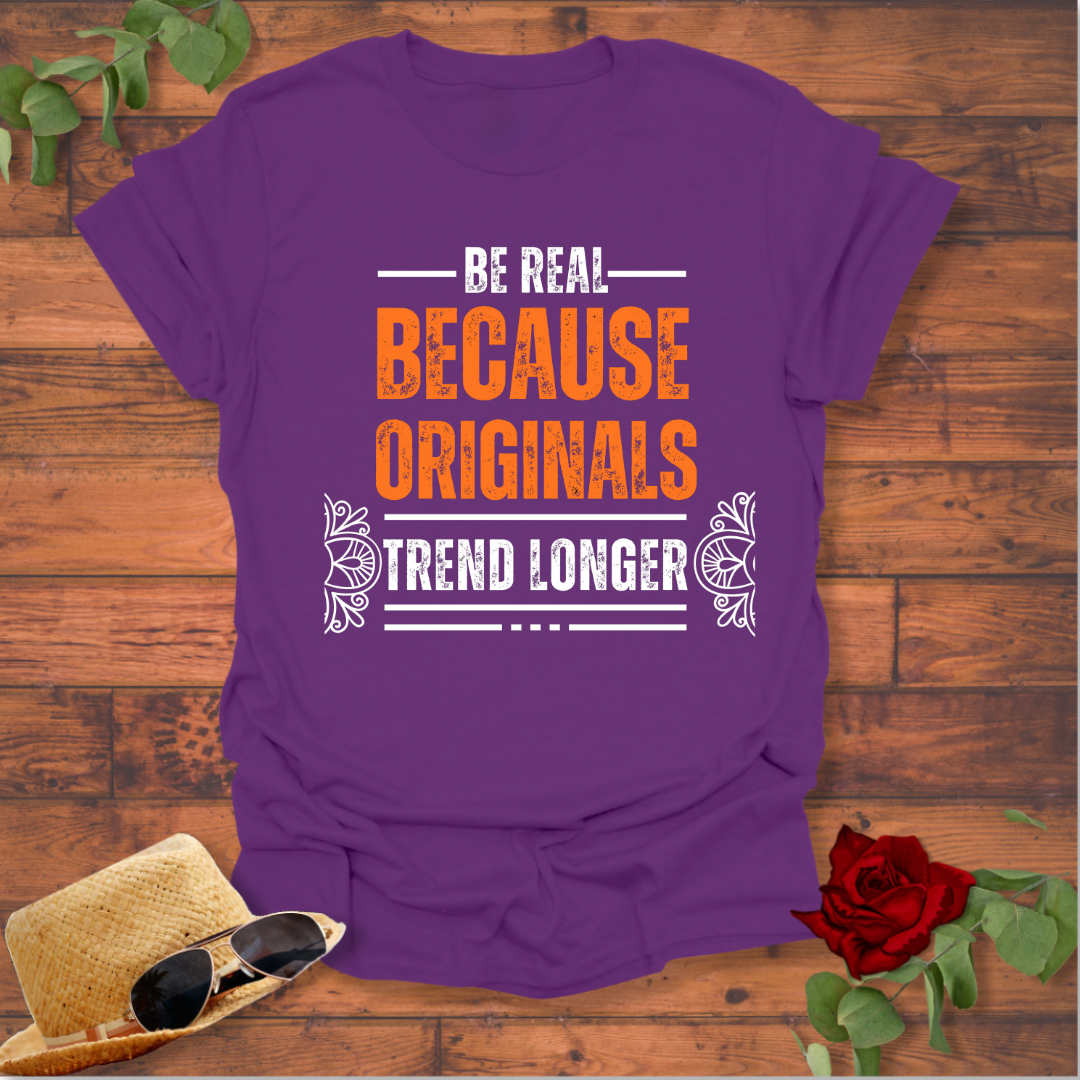Be Real Originals Trend Longer T-shirt | Peachy Mind Unisex 100% Cotton T-Shirt