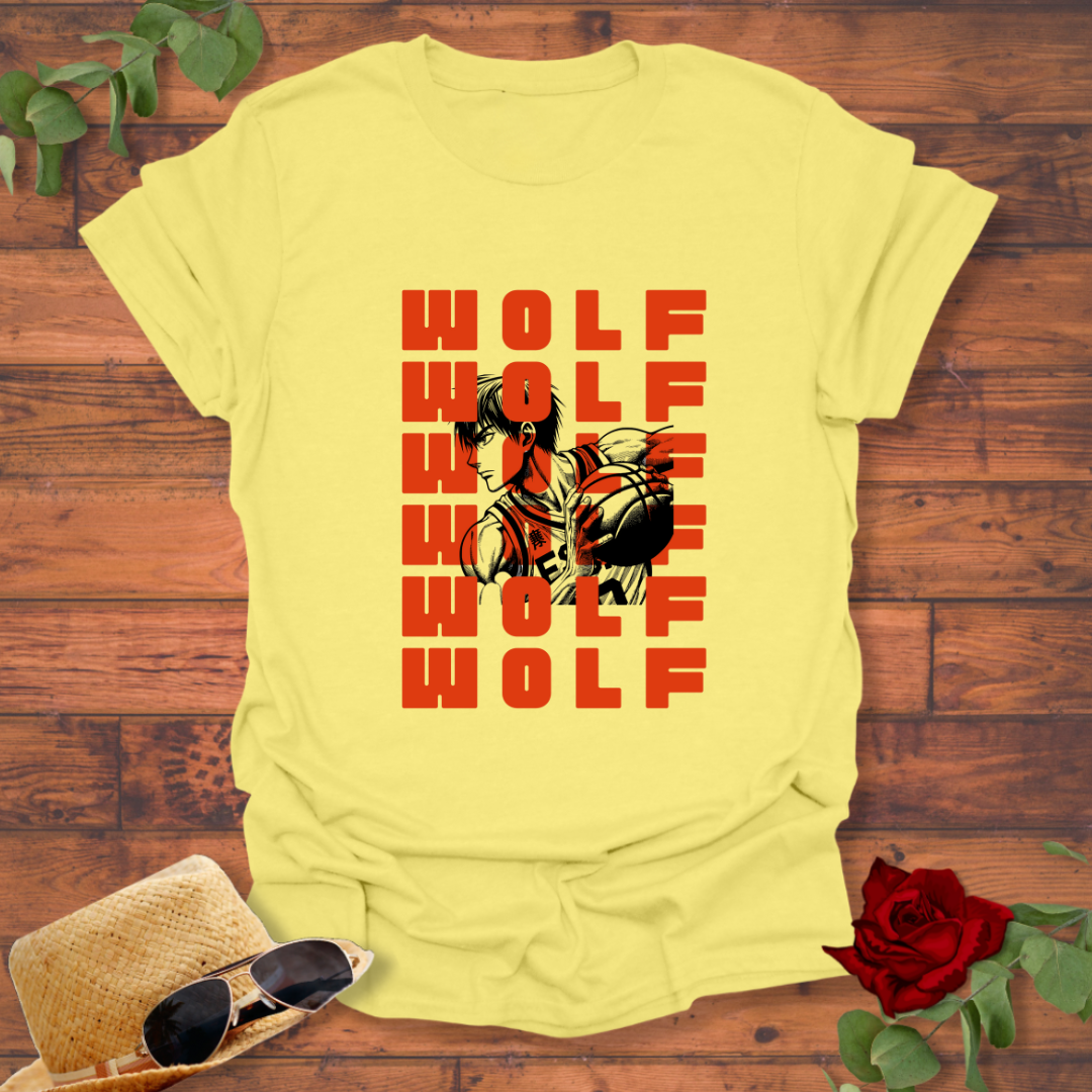 Wolf Ball T-shirt | Peachy Mind Unisex 100% Cotton T-Shirt