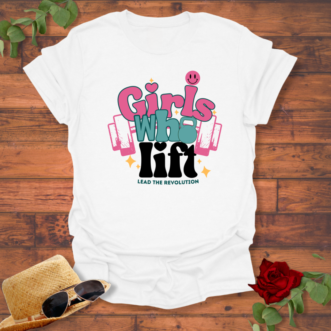 Girls Who Lift  T-shirt | Peachy Mind Unisex 100% Cotton T-Shirt