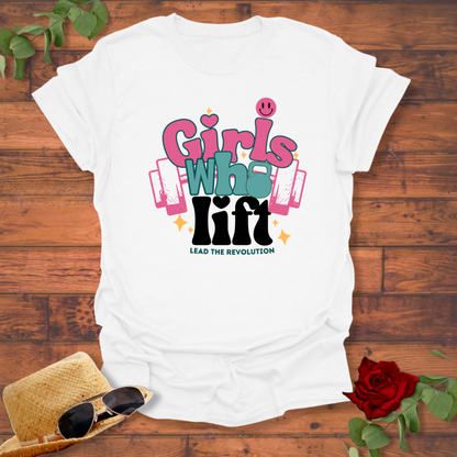 Girls Who Lift  T-shirt | Peachy Mind Unisex 100% Cotton T-Shirt