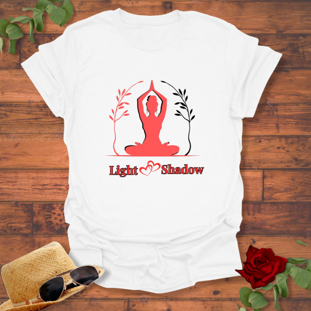 Light Shadow T-shirt | Peachy Mind Unisex 100% Cotton T-Shirt