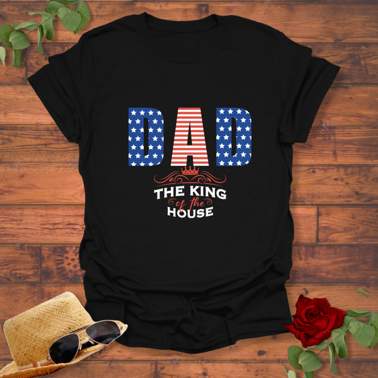 DAD - The King Of House T-shirt | Peachy Mind Unisex 100% Cotton T-Shirt