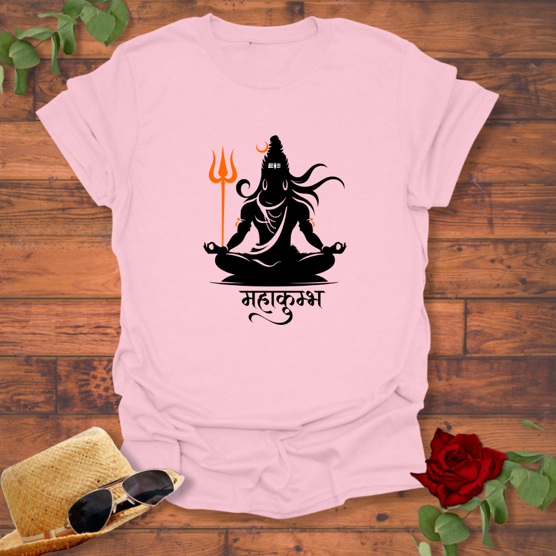 Mahakumba  महाकुंभ T-shirt | Peachy Mind Unisex 100% Cotton T-Shirt