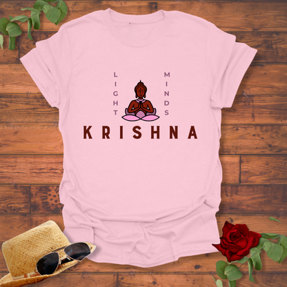 Light Minds Krishna T-shirt | Peachy Mind Unisex 100% Cotton T-Shirt