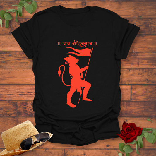 JAI SHREE HANUMAAN T-shirt | Peachy Mind Unisex 100% Cotton T-Shirt