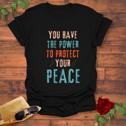 Protect Your Peace  T-shirt | Peachy Mind Unisex 100% Cotton T-Shirt