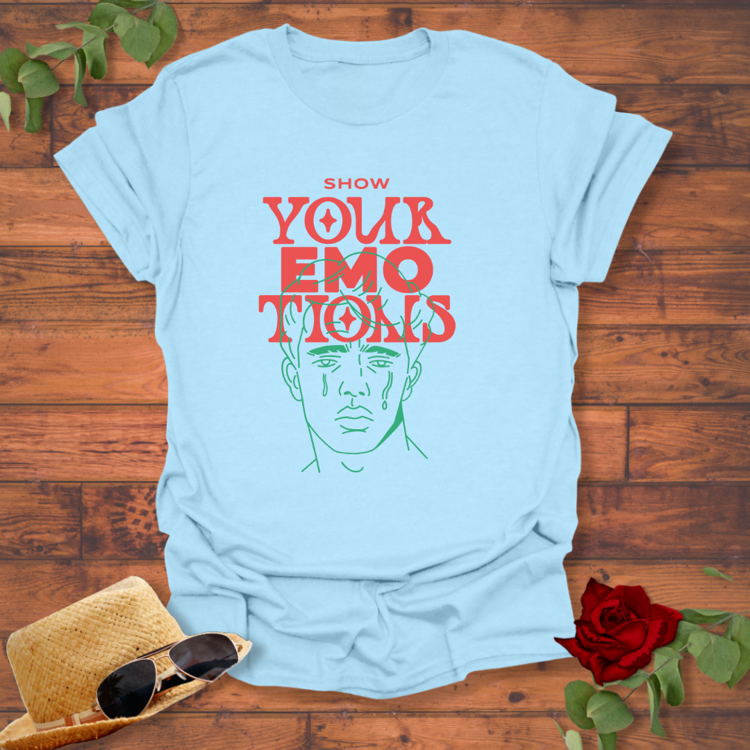 Show Your Emotions  T-shirt | Peachy Mind Unisex 100% Cotton T-Shirt
