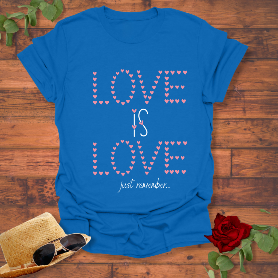 Love Is Love T-shirt | Peachy Mind Unisex 100% Cotton T-Shirt