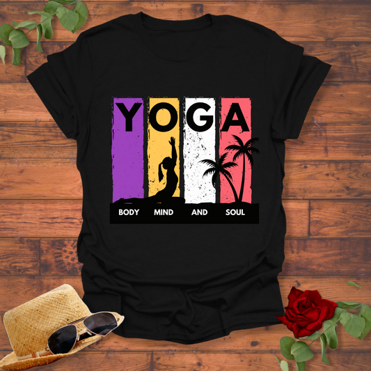 Body Mind Soul Yoga T-shirt | Peachy Mind Unisex 100% Cotton T-Shirt