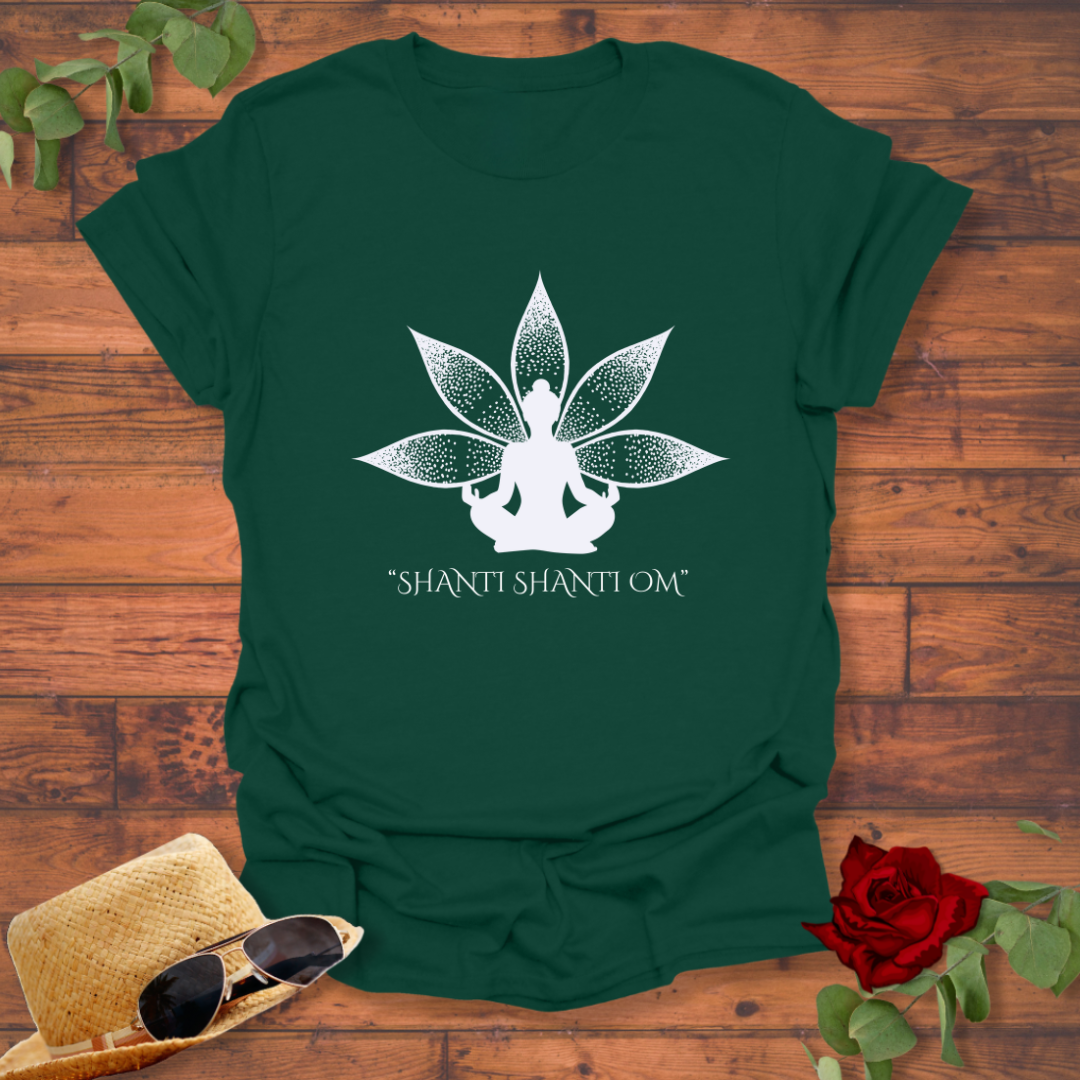 Shanti Shanti Om T-shirt | Peachy Mind Unisex 100% Cotton T-Shirt