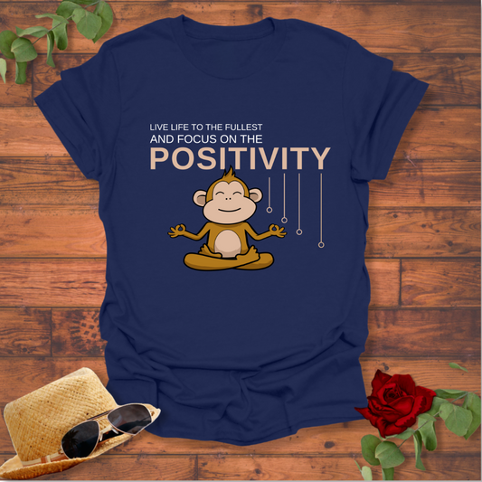 Focus On Positivity T-shirt | Peachy Mind Unisex 100% Cotton T-Shirt