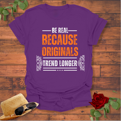 Be Real Originals Trend Longer T-shirt | Peachy Mind Unisex 100% Cotton T-Shirt