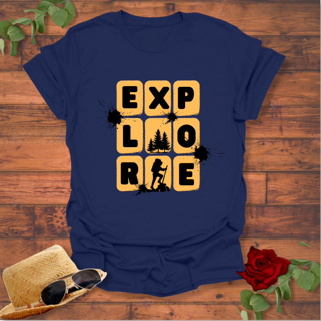 Explore Positivity  T-shirt | Peachy Mind Unisex 100% Cotton T-Shirt