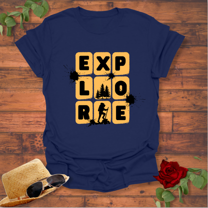 Explore Positivity  T-shirt | Peachy Mind Unisex 100% Cotton T-Shirt