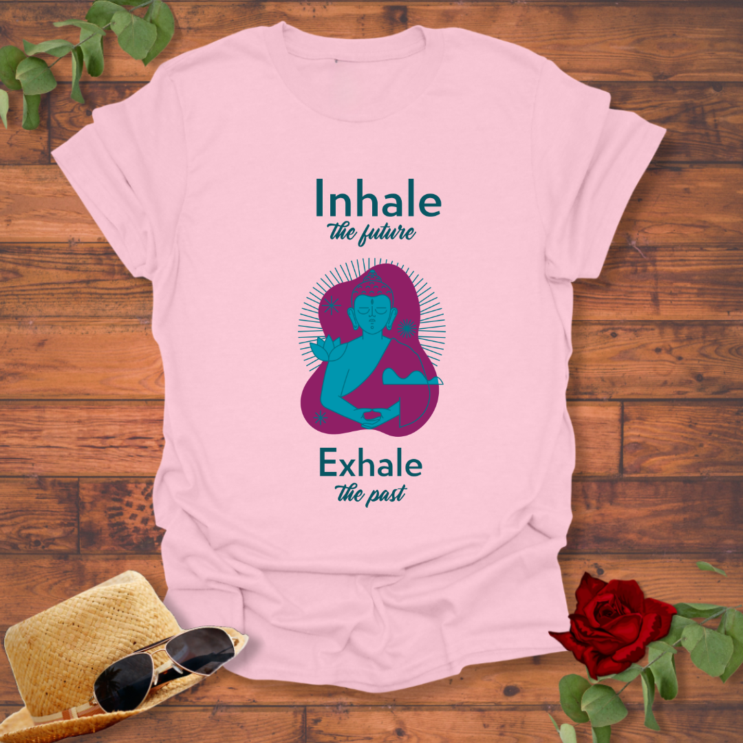 Exhale The Past  T-shirt | Peachy Mind Unisex 100% Cotton T-Shirt