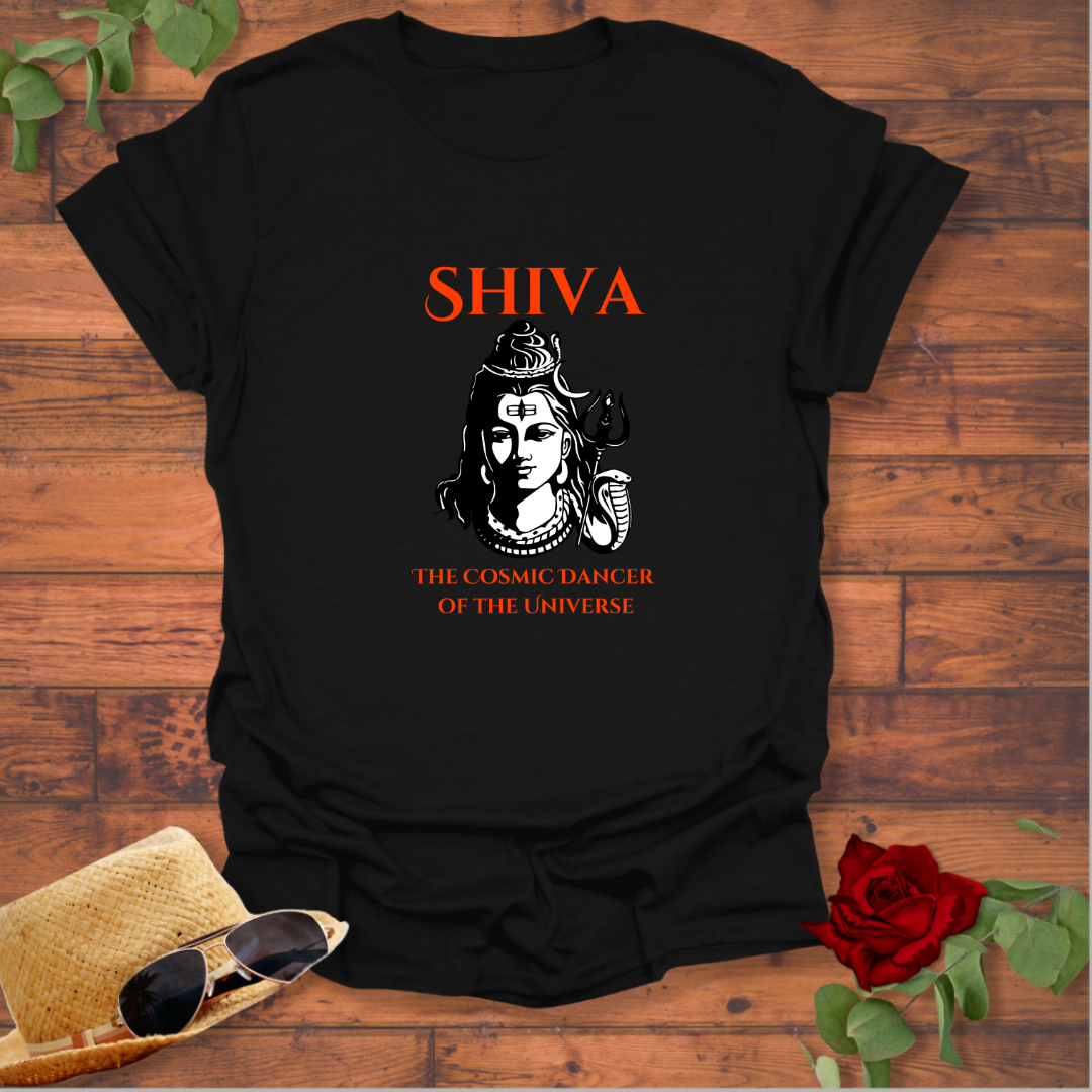 Shiva The Cosmic Dancer T-shirt | Peachy Mind Unisex 100% Cotton T-Shirt