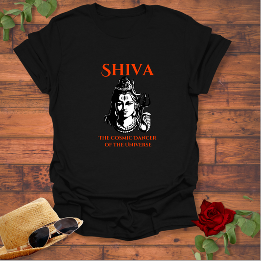 Shiva The Cosmic Dancer T-shirt | Peachy Mind Unisex 100% Cotton T-Shirt