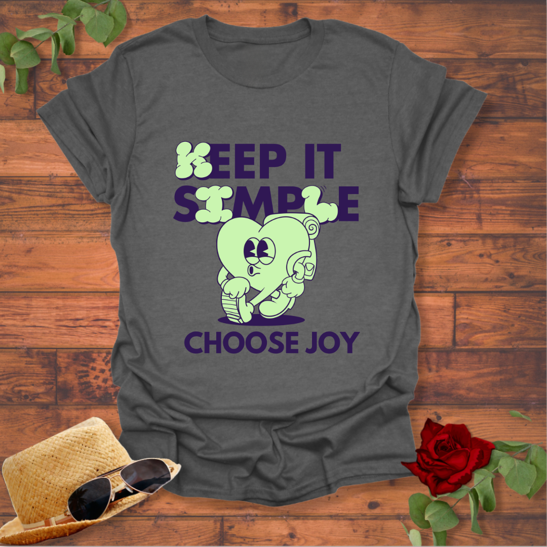 Choose Joy T-shirt | Peachy Mind Unisex 100% Cotton T-Shirt
