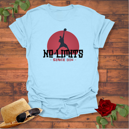 No Limits 80's Basket  Ball T-shirt | Peachy Mind Unisex 100% Cotton T-Shirt