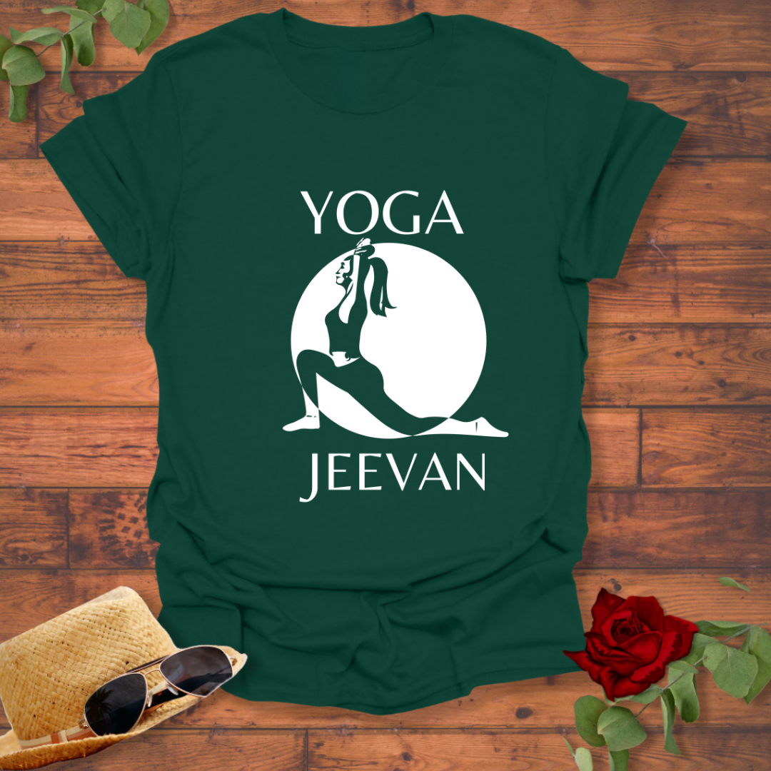 Yoga Jeevan  T-shirt | Peachy Mind Unisex 100% Cotton T-Shirt