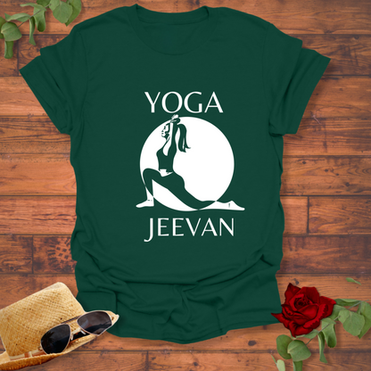 Yoga Jeevan  T-shirt | Peachy Mind Unisex 100% Cotton T-Shirt