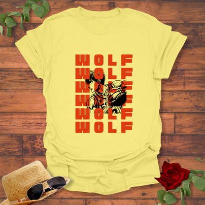 Wolf Ball T-shirt | Peachy Mind Unisex 100% Cotton T-Shirt