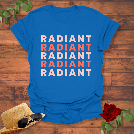 Radiant  T-shirt | Peachy Mind Unisex 100% Cotton T-Shirt