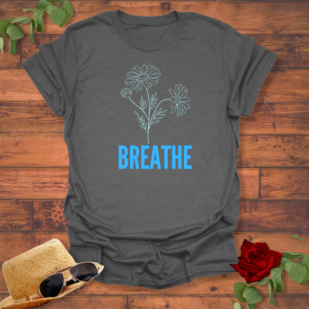 Breathe T-shirt | Peachy Mind Unisex 100% Cotton T-Shirt