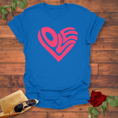 Heart Of Love T-shirt | Peachy Mind Unisex 100% Cotton T-Shirt