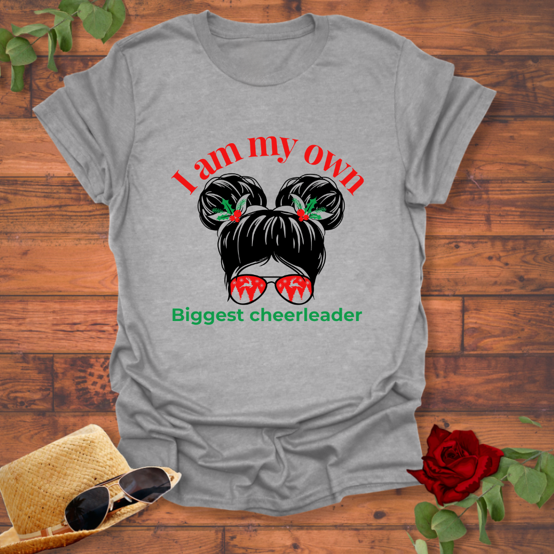 Biggest Cheerleader T-shirt | Peachy Mind Unisex 100% Cotton T-Shirt
