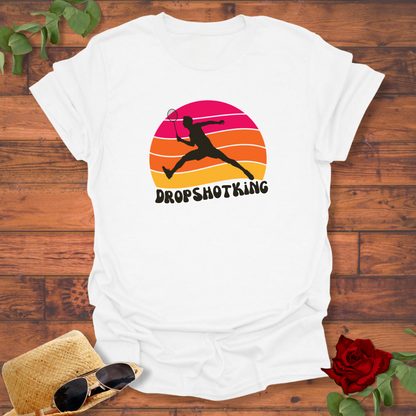 Drop Shot King T-shirt | Peachy Mind Unisex 100% Cotton T-Shirt