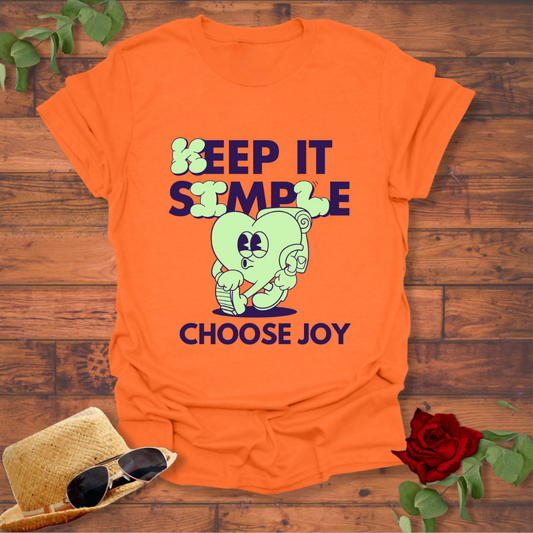 Choose Joy T-shirt | Peachy Mind Unisex 100% Cotton T-Shirt