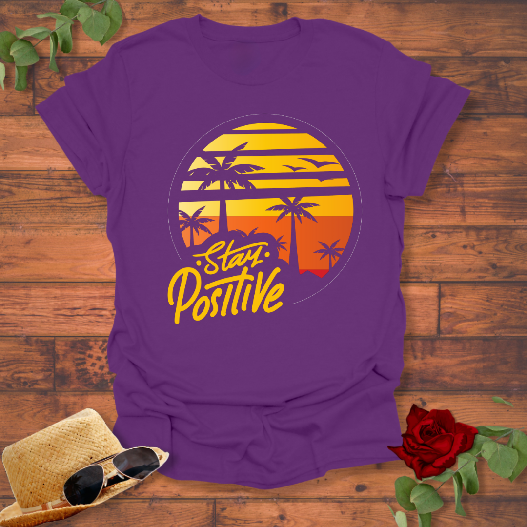 Stay Positive T-shirt | Peachy Mind Unisex 100% Cotton T-Shirt