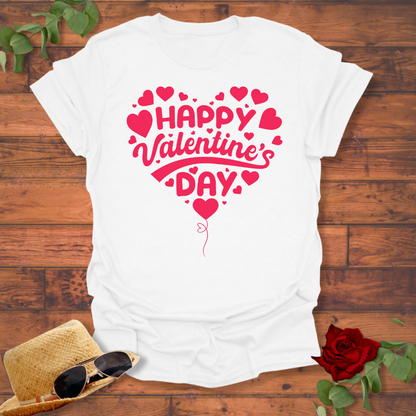 Happy Valentine's Day  T-shirt | Peachy Mind Unisex 100% Cotton T-Shirt